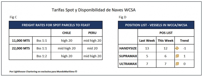 Tarifas Spot WCSA